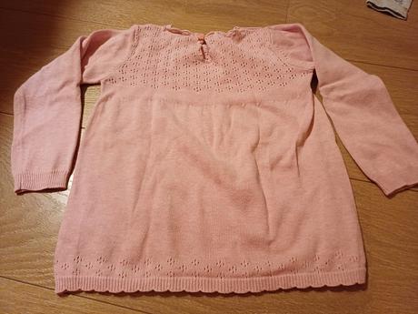 Krásny ružový tenký svetrík vraj 18-24m, baby,92