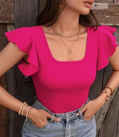 Tričko s volánmi, s