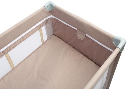 Caretero cestovná postieľka basic plus beige, šírka (cm): 60,dĺžka (cm): 120
