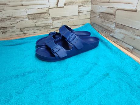 Birkenstock 45 - pánske tmavomodré gumené sandále, birki,45