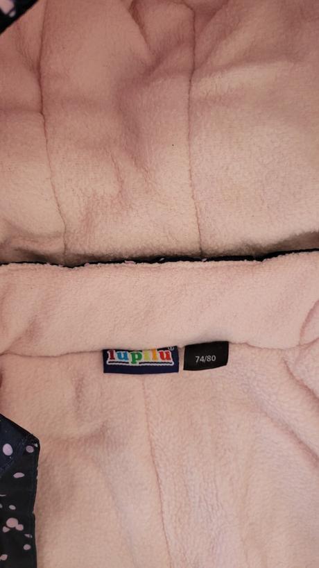 Zimná dievčenská kombinéza veľ. 74/80, lupilu,74