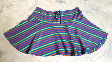 Úpletová  zvonová minisukňa, denim co,38