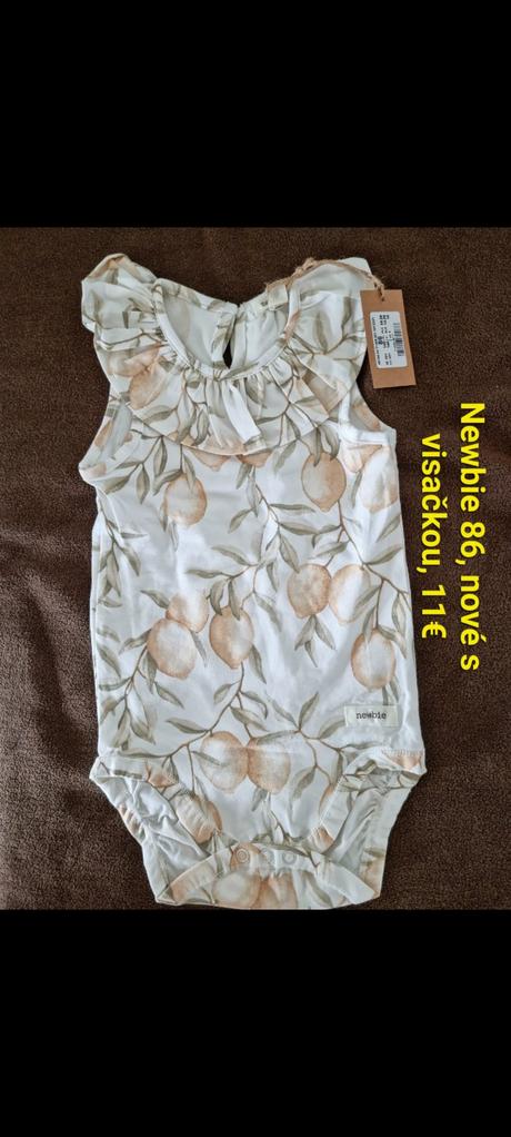 Body newbie 80 /86 krátky rukáv, newbie,86