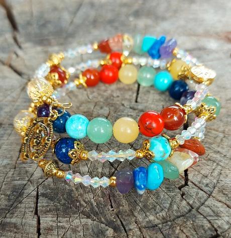 Čakrový náramok z minerálov - v harmónii, 