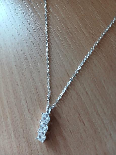 Nový náhrdelník so zirkónmi 40+6 cm,