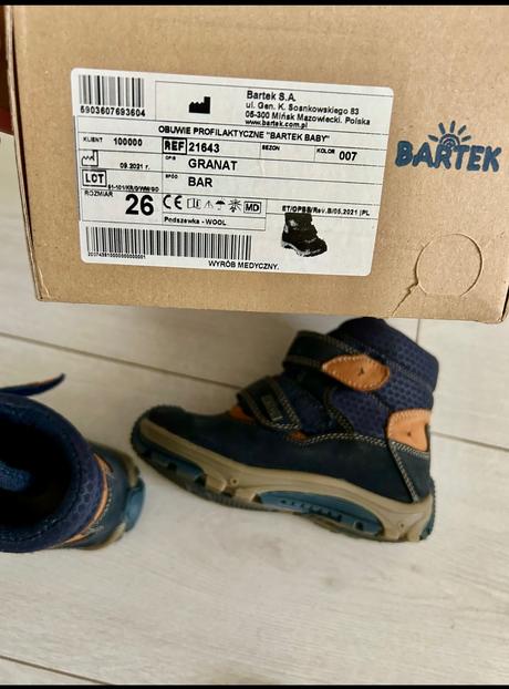 Zateplene cizmy bartek 26, bartek,26