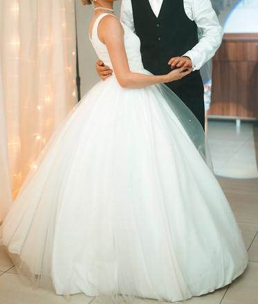 Svadobné šaty na výšku 173cm, s