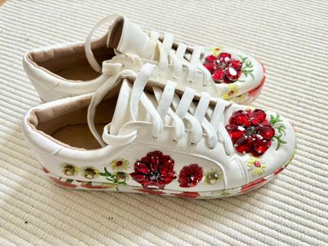 Tenisky s kryštálový zdobením, 36