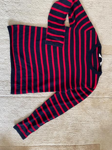 Pruhovaný sveter, h&m,128