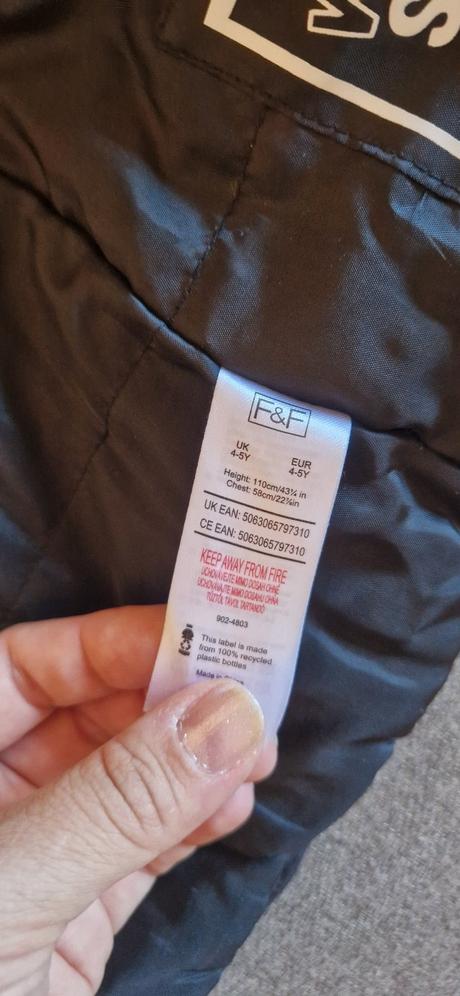 Zimná bunda kabát dievčenský 110, f&f,110