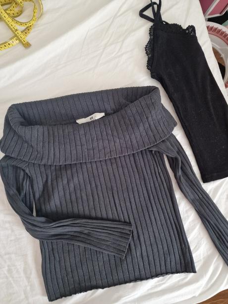 Tričko s golierom+ tielko zdarma, h&m,146