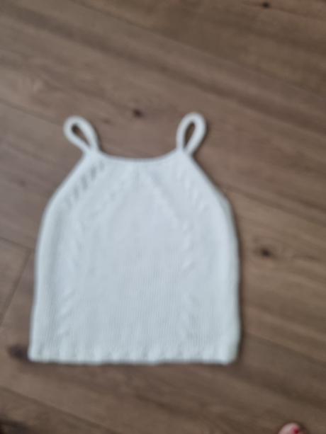 Bielybpletwny crop top s, s