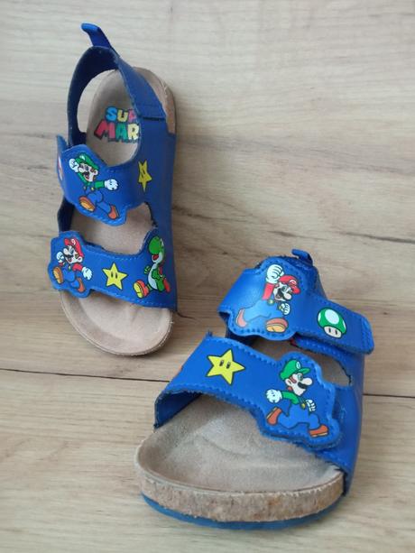 Super mário sandálky sandále korkové, h&m,25