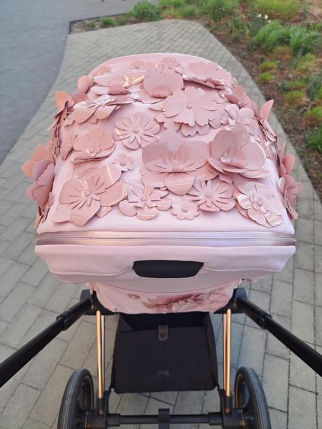 Cybex priam 3.0 rose gold simply flowers pink, cybex,cybex priam 3