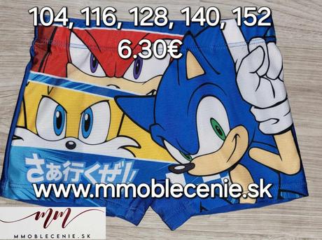 Plavky sonic, disney,104 / 116 / 128 / 140 / 152