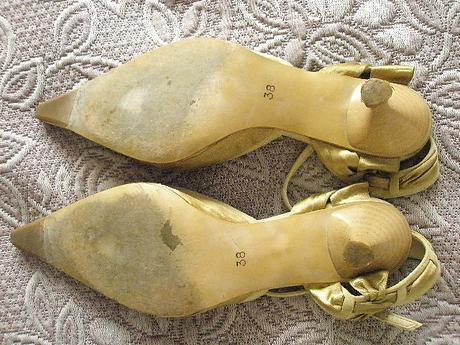 Celokožené sandále so stuhou veľ. 39.5, 40