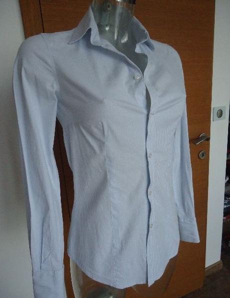 Belasá košeľová blúza s jemným prúžkom zn. caliope, calliope,s