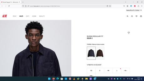 Zimná bunda hm, bombéra hm, h&m,l