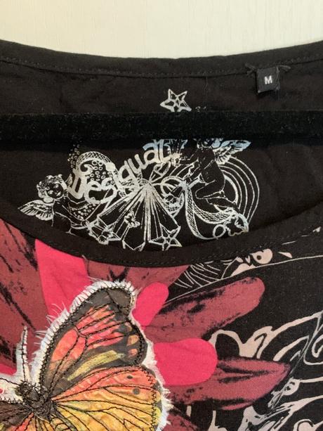 Desigual čierne tričko s dlhým rukávom, desigual,m