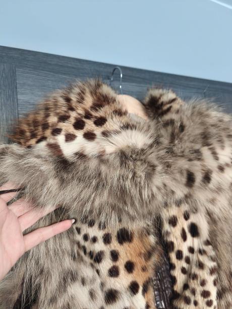 Luxusna vesta z pravej kozusiny rys ostrovid, s