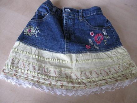 Dievčenská riflová suknička, 104/110, 110