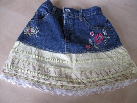 Dievčenská riflová suknička, 104/110, 110