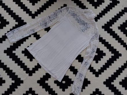 Čipkované tričko rolakové, xs