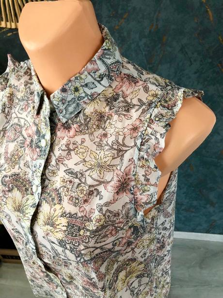 Kvetinkova bluzka, mango,s