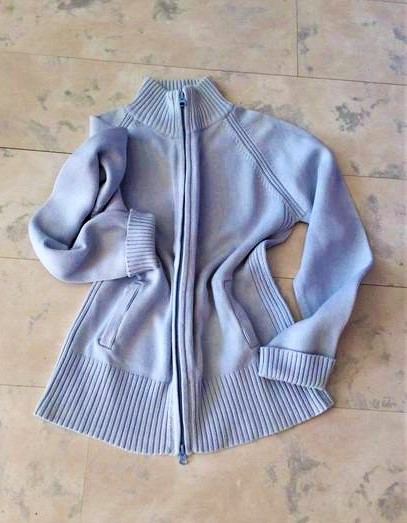 Bavlnený svetrík na zips, l