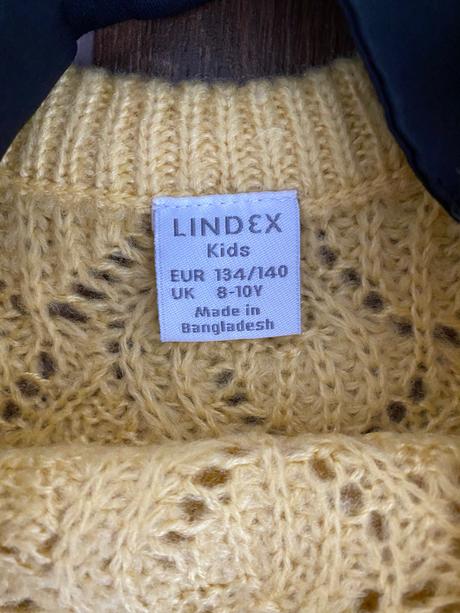 Žltý sveter, lindex,134