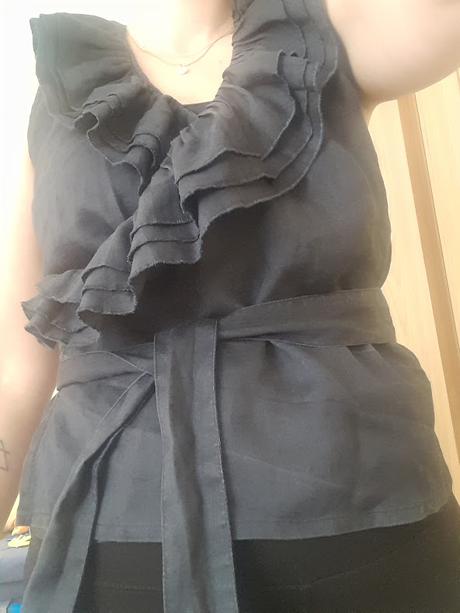 Ľanová zavinovacia blúzka yaya, l