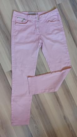 Tenké ružové nohavice, s