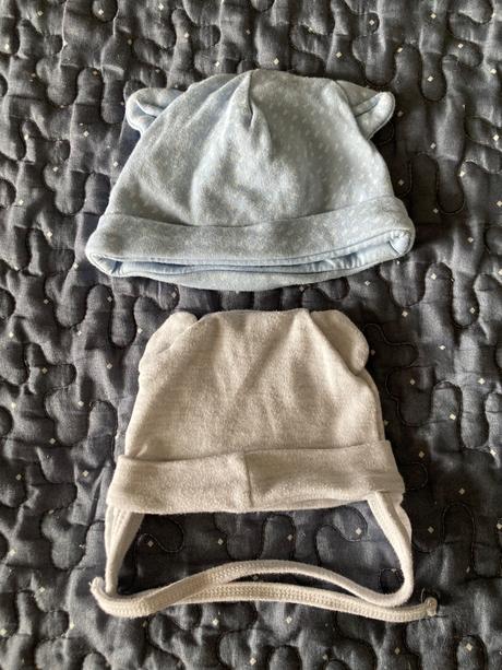 Tenké čiapky 0-3 mesiace, f&f,62