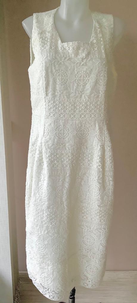 Krásne krajkové šaty 2+1 napoly, h&m,40