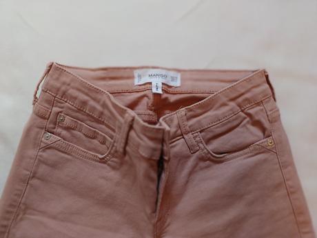 Ružové ultra slim džínsy, mango,32