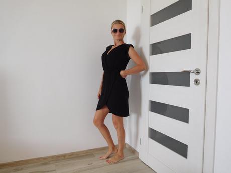 Gina tricot šaty čierne padavé  xs, gina,xs