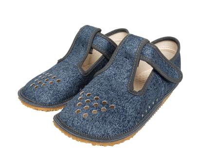 Beda - prezuvky grey denim w/pf (širší model), beda,22 - 35