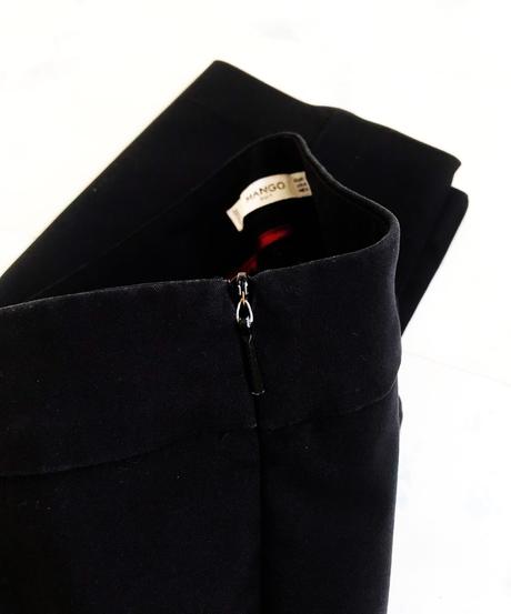 Luxusné cigaretové nohavice na puky, mango,34