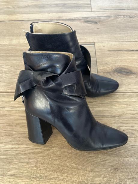 Kožené cizmy, zara,37