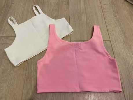 Biele krátke triko, zara,122