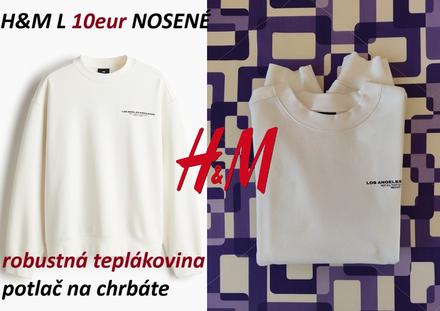 Mikina hm biela, h&m,l