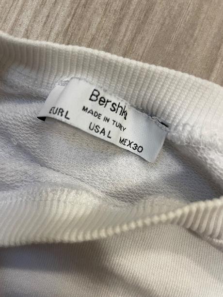 Teplákové krátke tričko, bershka,l