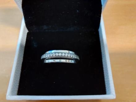 Nový,pandora, strieborný prsteň,925, velkosť 50, pandora