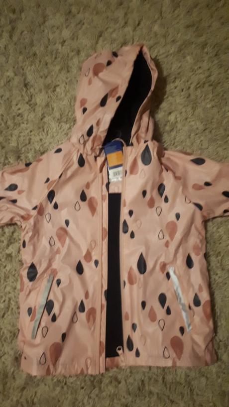 Nepremokava zateplena vetrovka s reflexnymi prvkam, lupilu,110 / 116