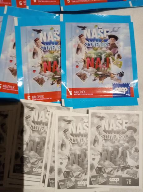 Nalepky coop jednota, nase naj slovenske, 