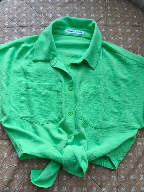 Dievčenská crop top košeľa, terranova,140