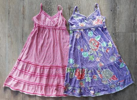 2 x letné šaty h&m logg, h&m,122