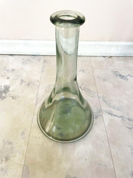 Váza/karafa z hrubého skla, 