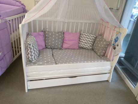 Multifunkčná detská postieľka 2v1, šírka (cm): 60,dĺžka (cm): 120