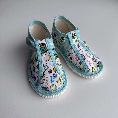 Chlapčenské papuče wanda vzor earth, 23